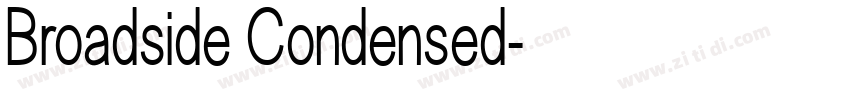 Broadside Condensed字体转换